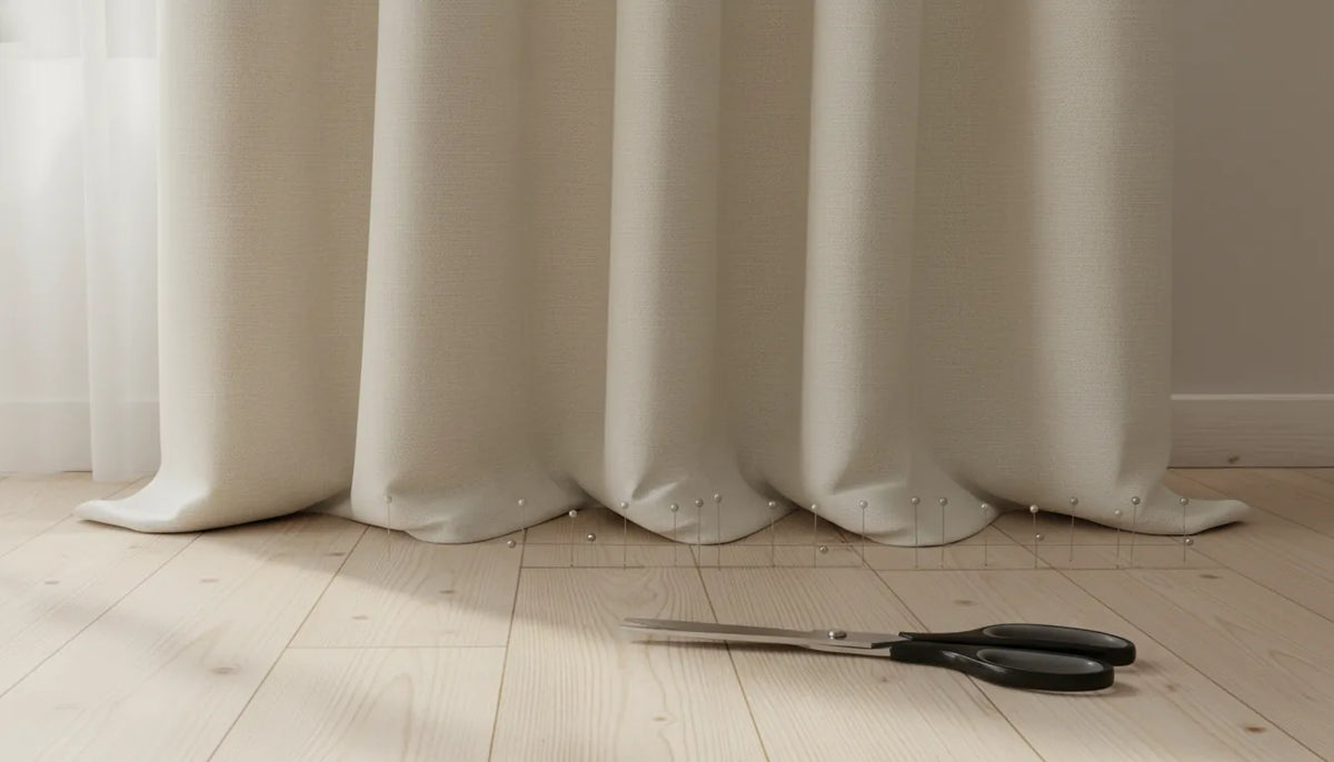 Shorten Curtains Too Long: 6 Easy Methods | Kurtens