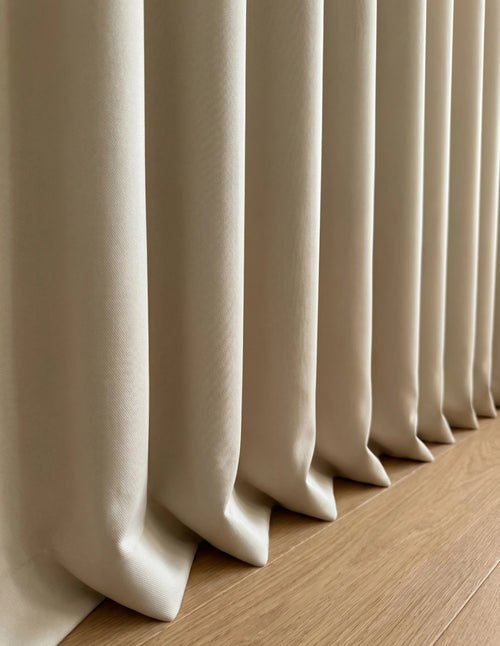 Thermal and Acoustic Blackout Curtain - Cream