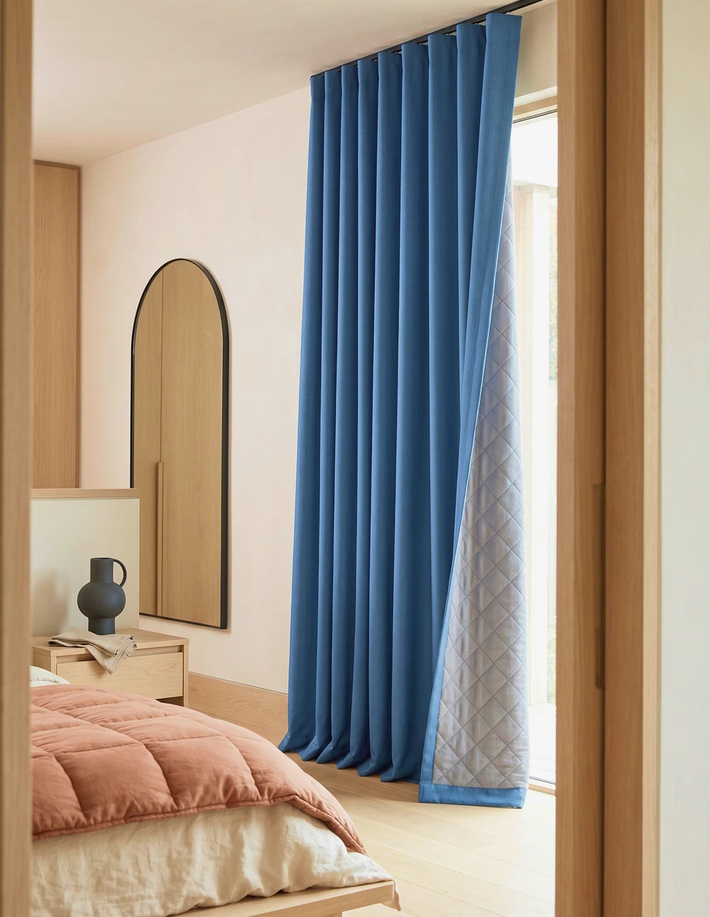 Thermal and Acoustic Blackout Curtain - Cream