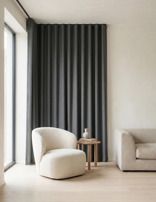 Rideau Occultant Thermique et Phonique - Gris Anthracite