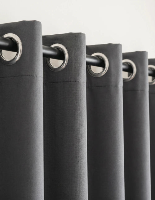 Rideau Occultant Thermique et Phonique - Gris Anthracite