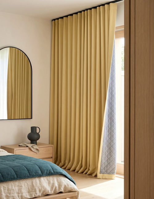 Thermal and Acoustic Blackout Curtain - Cream
