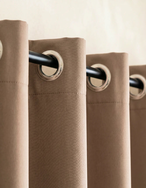 Rideau Occultant Thermique et Phonique - Marron Taupe