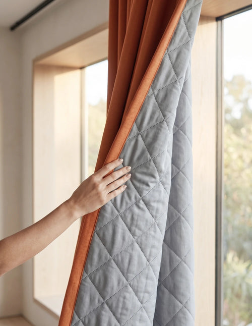 Thermal and Acoustic Blackout Curtain - Cream