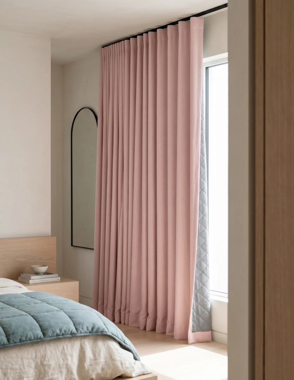 Thermal and Acoustic Blackout Curtain - Cream