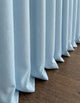 Rideau anti-bruit phonique bleu ciel 620 g/m², textile technique trois couches