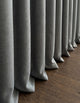 Rideau anti-bruit phonique gris anthracite 620 g/m², textile technique trois couches